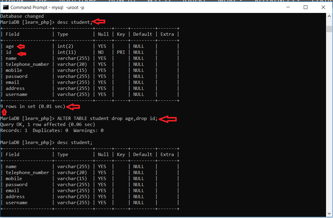 Mysql Alter Table Add Column In Mysql Table MySQL Alter Commands